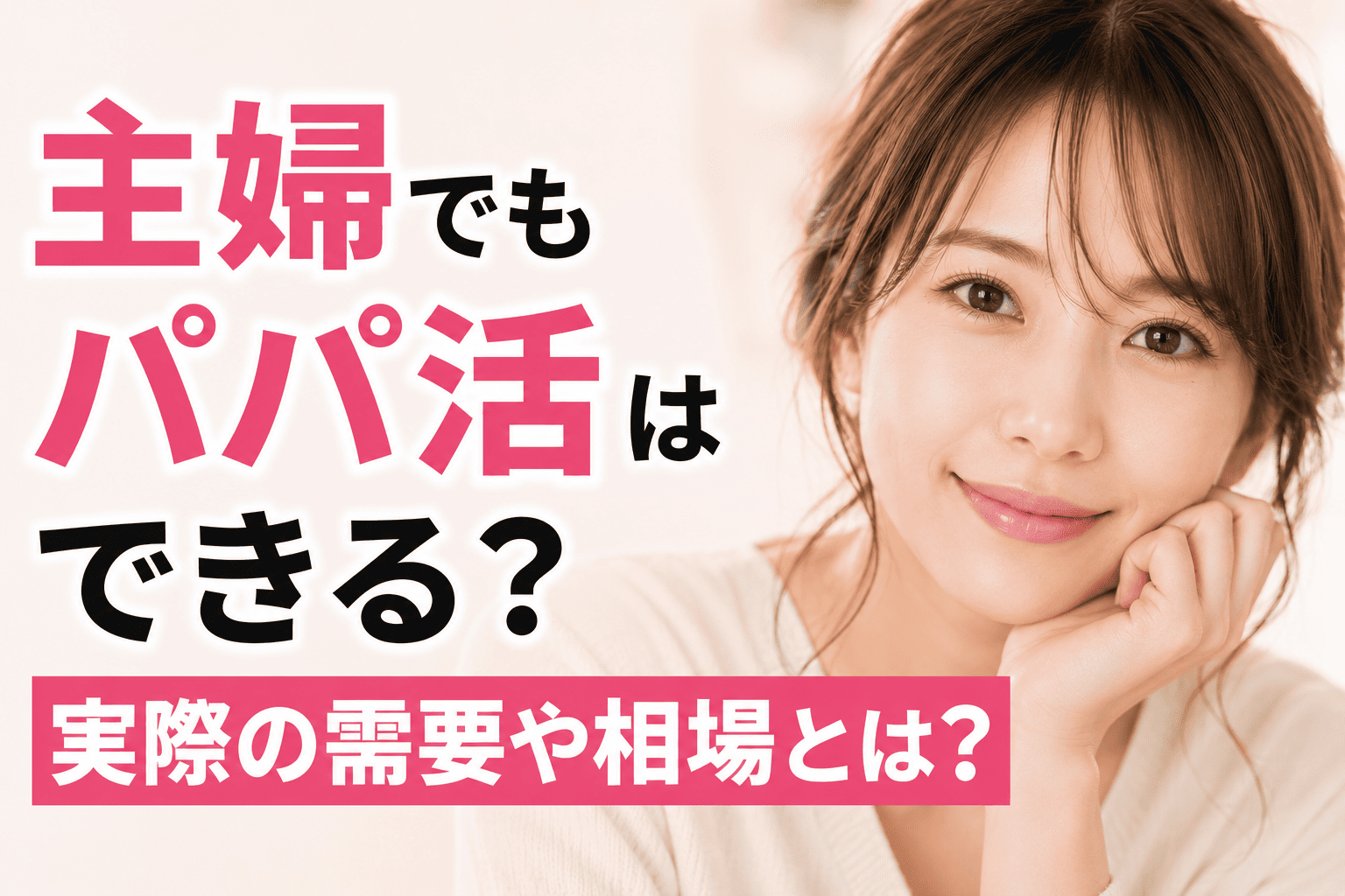 主婦でもパパ活はできる？実際の需要や相場とは？